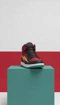 basket montante cuir Crimson Flash